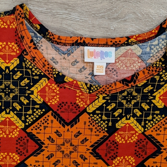 LuLaRoe Carly Dress - fall arrows - Picture 2 of 2